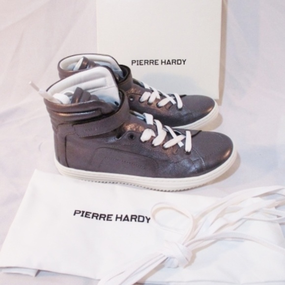 NEW PIERRE HARDY NAPPA ANTHRACITE Sneaker - Picture 2 of 7